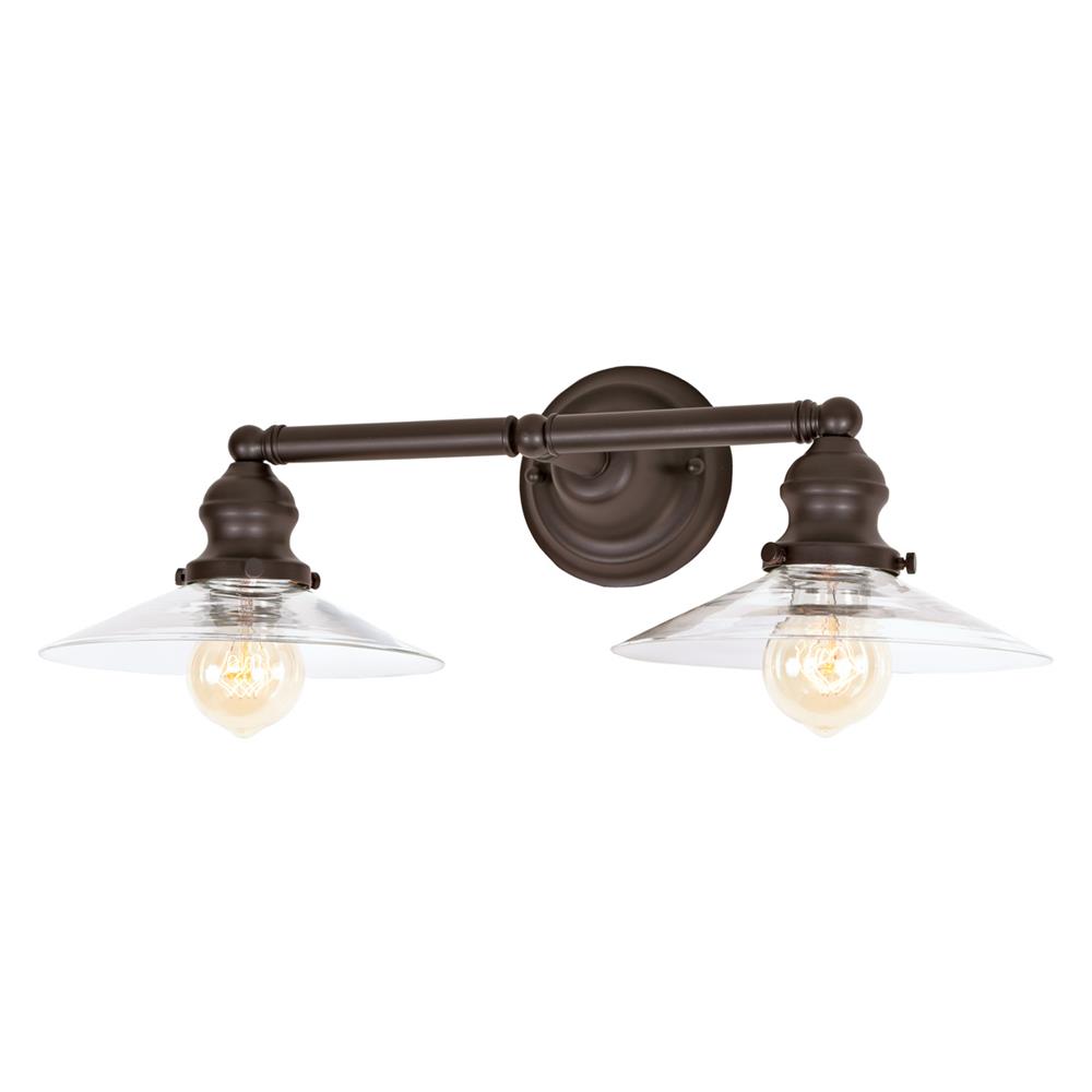 JVI Designs 1211-08 S1 Union Square Two Light Ashbury Bathroom Wall Sconce  in Oil Rubbed Bronze